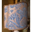 Venetian Lamp Shade Fortuny Fabric Demedici Blue & Gold Lampshade