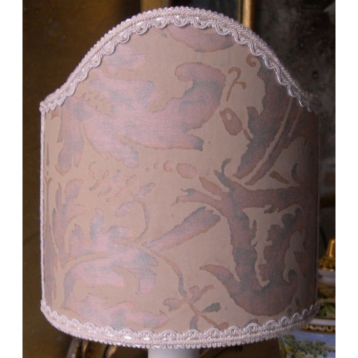 Clip-On Shield Shade Fortuny Lucrezia Driftwood Monotones with Blue-Green Overlay