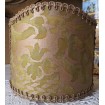 Wall Sconce Clip-On Shield Shade Fortuny Orsini in Bayou Green and Gold