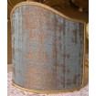 Clip On Shield Shade Aqua Blue and Gold Rubelli Venier Jacquard Fabric Mini Lampshade