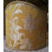 Wall Sconce Clip On Shield Shade Gold Silk Jacquard Rubelli Les Indes Galantes Pattern