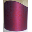 Floor Half Lampshade in Silk Lampas Rubelli Fabric Purple Zanni Pattern