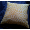 Throw Pillow Cushion Cover Fortuny Fabric Yellow and White Delfino Pattern