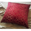 Throw Pillow Case Red and Gold Silk Lampas Rubelli Fabric Morosini Pattern