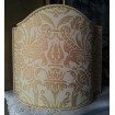 Venetian Lamp Shade Fortuny Fabric Uccelli Yellow Monotones