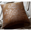 Throw Pillow Cushion Cover Fortuny Fabric Warm French Brown & Gold Boucher Pattern