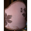 Clip On Lamp Shade Peach Pink Silk Brocade Rubelli Fabric Lady Hamilton Pattern Half Lampshade
