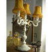 Antique French Bronze Table Chandelier Lamp Shabby Chic