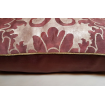 Fortuny Fabric Throw Pillow Cushion Cover Deep Burgundy & Gold Caravaggio Pattern