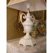 Antique Bronze Table Lamp Shabby Chic