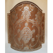 Venetian Lamp Shade in Fortuny Fabric Warm French Brown & Gold Veronese Pattern Half Lampshade