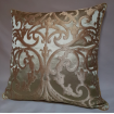 Green & Gold Silk Jacquard Serlio Rubelli Fabric Throw Pillow Cushion Cover