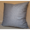 Throw Pillow Cushion Cover Fortuny Fabric Blue-Grey & Silver Bivio Pattern