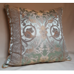 Throw Pillow Cushion Cover Jade Green Silk Lampas Rubelli Fabric Vignola Pattern