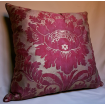 Fortuny Fabric Throw Pillow Cushion Cover Red & Gold Vivaldi Pattern