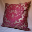 Fortuny Fabric Throw Pillow Cushion Cover Red & Gold Vivaldi Pattern