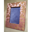 Rubelli Silk Jacquard Fabric Covered Tabletop Picture Photo Frame Pink & Gold Les Indes Galantes Pattern