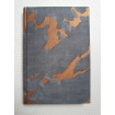 Fortuny Fabric Covered Journal Hardcover Notebook Black, Grey & Copper Marmo Pattern