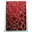 Rubelli Fabric Covered Journal Hardcover Notebook Silk Lampas Red & Gold Morosini Pattern