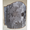 Paralume Ventola in Tessuto Lampasso di Seta Rubelli Dorian Gray Argento