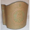 Venetian Lamp Shade Fortuny Fabric Orsini Bayou Green & Gold Half Lampshade