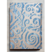 Carnet de Notes Couverture Tissu Fortuny Maori Bleu et Or