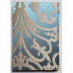 Rubelli Fabric Covered Journal Hardcover Notebook Silk Jacquard Blue & Gold Serlio Pattern