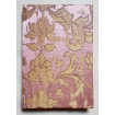 Quaderno con Copertina Rivestita in Tessuto Jacquard di Seta Rubelli Les Indes Galantes Rosa e Oro