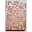Carnet de Notes Couverture Tissu Jacquard de Soie Rubelli Les Indes Galantes Rose et Or