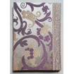 Rubelli Fabric Covered Journal Hardcover Notebook Silk Lampas Ivory & Gold Vignola Pattern