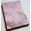 Carnet de Notes Couverture Tissu Lampas de Soie Rubelli Madama Butterfly Mauve et Or