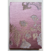 Rubelli Fabric Covered Journal Hardcover Notebook Silk Lampas Mauve & Gold Madama Butterfly Pattern