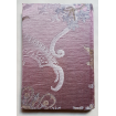 Rubelli Fabric Covered Journal Hardcover Notebook Silk Lampas Mauve & Gold Madama Butterfly Pattern