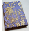Carnet de Notes Couverture Tissu Jacquard de Soie Rubelli Les Indes Galantes Violet et Or