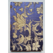 Quaderno con Copertina Rivestita in Tessuto Jacquard di Seta Rubelli Les Indes Galantes Viola e Oro