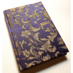 Carnet de Notes Couverture Tissu Jacquard de Soie Rubelli Les Indes Galantes Violet et Or