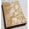 Quaderno con Copertina Rivestita in Tessuto Fortuny Caravaggio Oro
