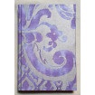 Fortuny Fabric Covered Journal Hardcover Notebook Royal Purple & Silvery Gold Carnavalet Pattern