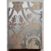 Carnet de Notes Couverture Tissu Lampas de Soie Rubelli Vignola Vert Jade et Or