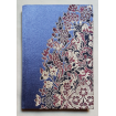 Carnet de Notes Couverture Tissu Lampas de Soie Rubelli Sherazade Bleu Violet
