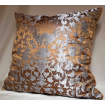 Silk Jacquard Bronze & Silver Les Indes Galantes Rubelli  Fabric Throw Pillow Cushion Cover
