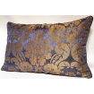 Throw Pillow Cushion Cover Rubelli Fabric Blue Silk Damask Ruzante Pattern