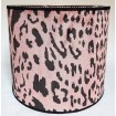 Drum Lamp Shade Pink Velvet Luigi Bevilacqua Fabric Leopardo Pattern