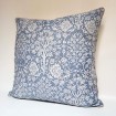 Throw Pillow Case Fortuny Fabric Cornflower Blue & Antique White Alberelli Pattern