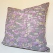 Decorative Pillow Case Fortuny Fabric Camo Isole Pattern Grey, Lavender & Gold
