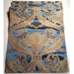 Luxury Table Runner Rubelli Silk Bracaded Damask Blue Sandokan Pattern