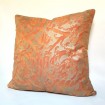 Fortuny Fabric Throw Pillow Case Persimmon & Gold Farnese Pattern
