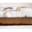 Throw Pillow Case Silk Brocade Rubelli Fabric Gold Pantalon Pattern
