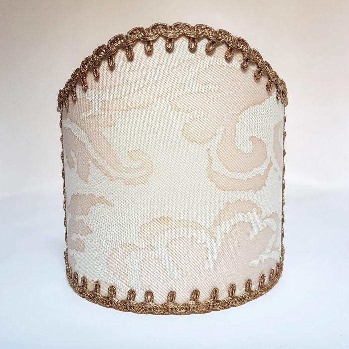 Wall Sconce Clip-On Lampshade Fortuny Fabric No Color Sevigne Pattern