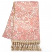 Luxury Table Runner Gold Silk Lampas Rubelli Fabric Michelle Pattern with Tassel Trim
